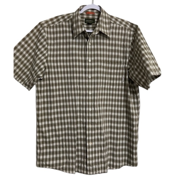 Eddie Bauer Button Down Shirt Adult Vintage Plaid Outdoor Basic Hiking Size L - Picture 1 of 7